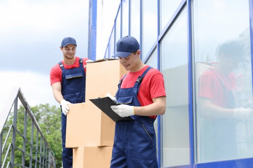 Customer accessing a secure storage unit at the start of a rental agreement