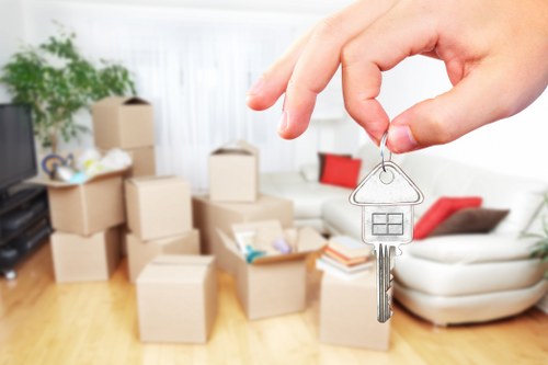 Business stock organized with mobile self storage in Shacklewell