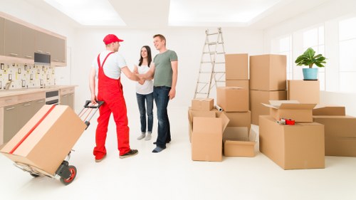 Efficient office move setup and unpacking for businesses in Shacklewell